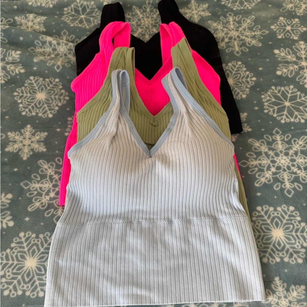 4 piece padded tank tops